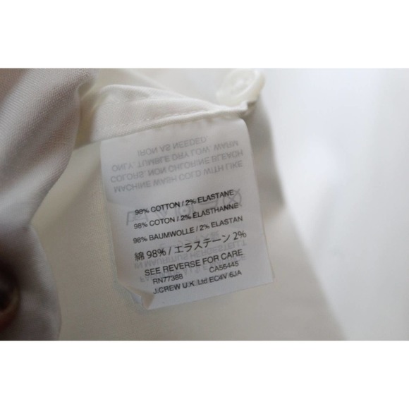 J. Crew Ludlow Classic Fit Button Up Shirt White Oxford Men's Size 15 /33 H14219 - Picture 9 of 9